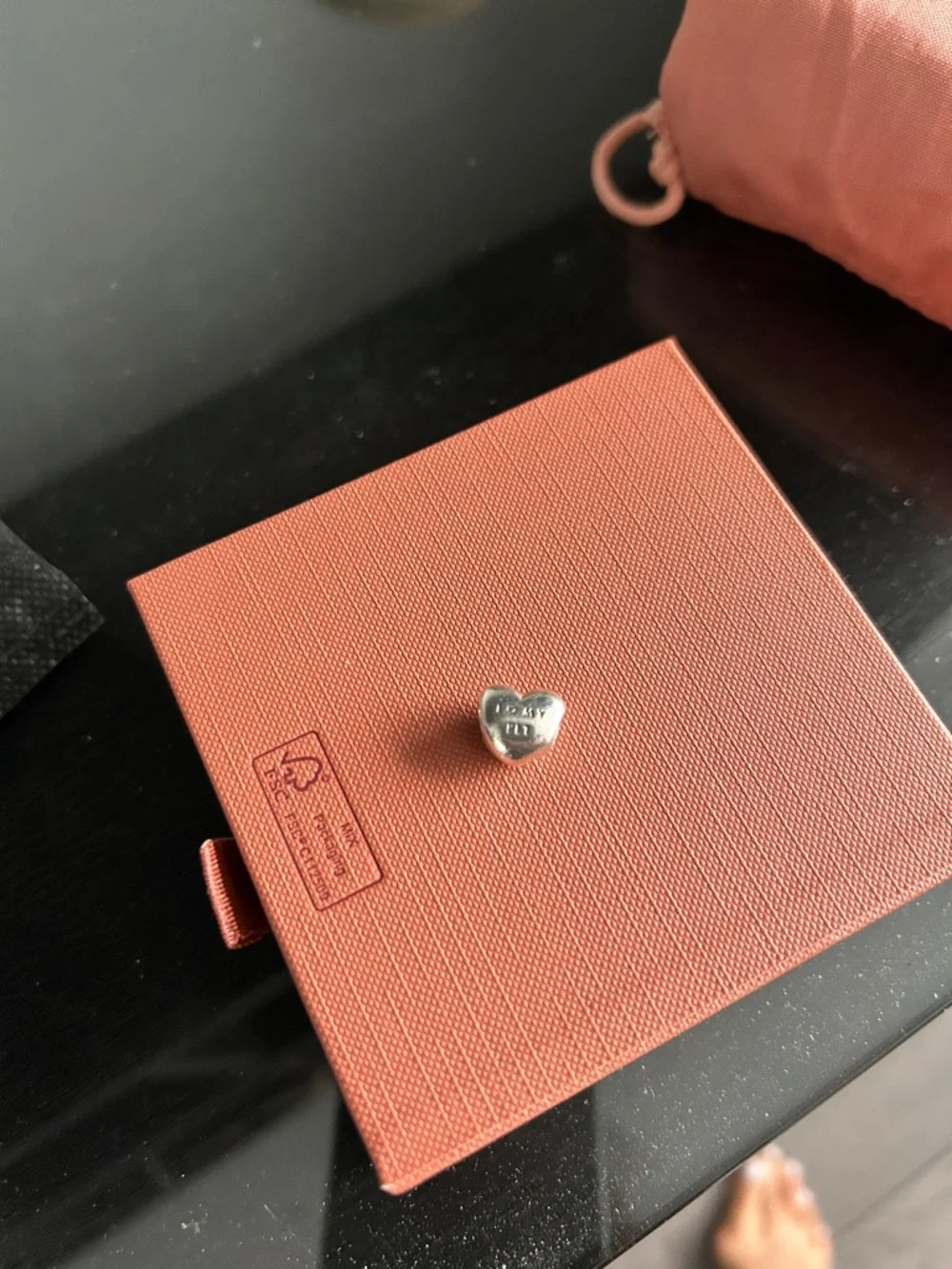 Pandora Silver Snake Chain Bracelet with Flower Charm - Silver - Picture 5 of 7